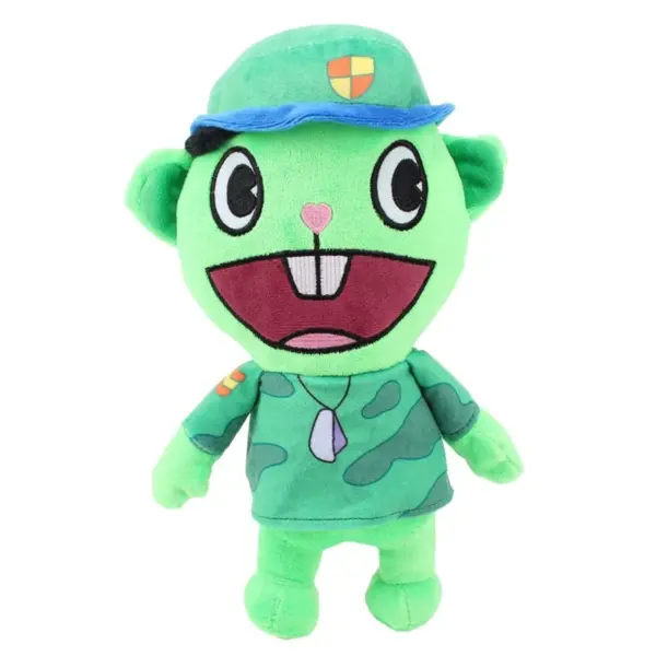 Flippy Soldier Plush Happy Tree Friends Doll - 28cm