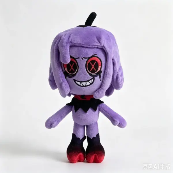 Purple Horror Plush Doll - Soft Stuffed Toy for Fans