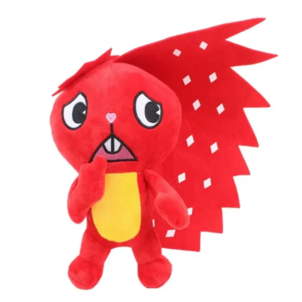 Red Squirrel Plush Flaky Flippy Happy Tree Friends Doll 28cm